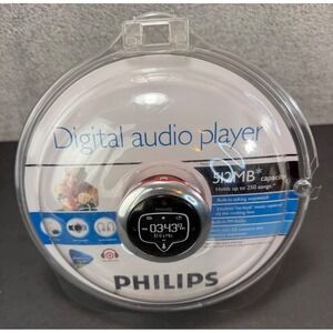 Philips MP3 Player 512MB Red PSA232/17 Digital Audio Player Sport FM Radio